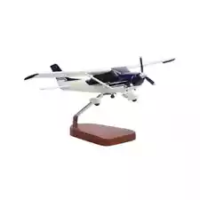 NEW Cessna® 182 Skylane (Blue & White) Large Mahogany Model