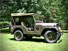 SUMMER SOFT TOP FITS ON CROSS BOWS for WILLYS JEEP M38,M38A1