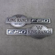 2009-2014 Ford F150 King Ranch LH Driver RH Passenger Emblem OEM Set