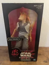 Hasbro 1998 Star Wars Episode 1 Jar Jar Binks Large Action Figure Doll 12” NIB