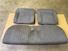 90-93 Ford Mustang GRAY Rear Seats Hatchback TWEED CLOTH Hatch LX OEM OPAL Bench