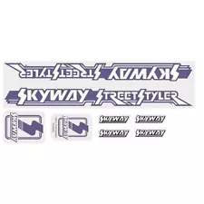 1986-87 Skyway - Street Styler Purple decal set