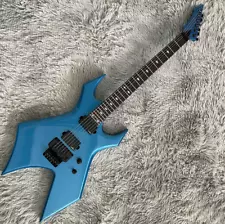 Custom Bc Warlock Electric Guitar Metallic Blue FR Bridge Black Hardware