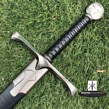 Crusader (Cross) Medieval Knight Arming Sword w/ Scabbard-CUSTOM ENGRAVED