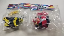 Vint McDonald's Mighty Morphin Power Rangers Red & Yellow Toys Movie 1995 opened