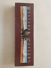 Western Coleman Bowie Knife W49 In Original Box With Sheath