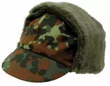 German Army Bundeswehr Winter Cap Flecktarn Camo - NEW European Military Surplus