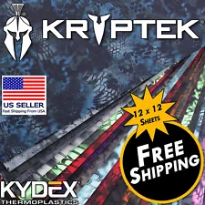 Kryptek® Camo - Infused KYDEX® Sheet (12in x 12in)(Standard and Micro Patterns)