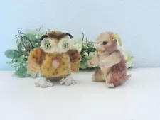 Lot of 2 STEIFF ANIMALS, 10 cm with ID's