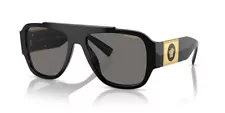 Versace VE4436U UNISEX Aviator Sunglasses - BLACK POLARIZED