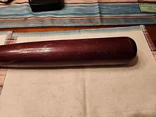 Red Toned Unbranded 34 Inch Wood Baseball Bat