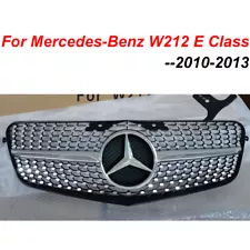 Grill W/Star For 2010 2011-13 Mercedes-Benz W212 E Class E350 E550 Diamond Style (For: 2010 Mercedes-Benz E550)