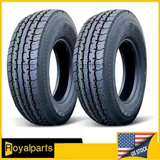 2PCS Trailer Tire ST225/75R15 14 Ply ST Radial All Steel 124/121M Load Range G