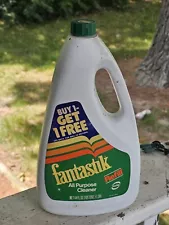 Fantastik All Purpose Cleaner 1984 Refill Vintage Bottle Around 50% Full 44 Oz