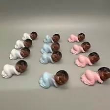 Mini Baby Figurines for Baby Shower / Gender Reveal Party Decorations