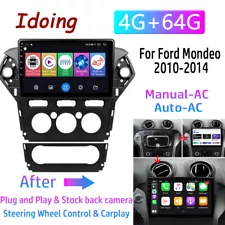 For Ford Fusion Mondeo 2009-2012 Car Radio 10.1'' Android 12 GPS CarPlay 4G+64G