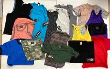 Mixed Lot of 16 Athletic Men's Body Hugging Shirts/Tank Tops/Sleeveless/Muscle