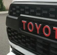 Premium Cast Vinyl Letter Decals for 2015-2023 Tacoma TRD PRO Grille