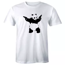 Panda Urban Graffiti Cool Fashion Funny Shirt Men's T-shirt Tee Gift Gun 2A