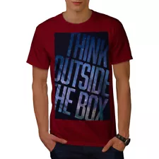 Wellcoda Think Outside The Box Cool Mens T-shirt