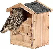 Owl House Owl Box Owl Boxes for outside Screech Owl House with Bird Stand Owl Ne