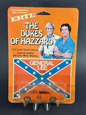 Vintage 1981 Ertl 1/64 Diecast Dukes of Hazzard General Lee in Pack w Conf. Flag