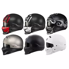 Scorpion EXO Covert w/ Evo Mask Motorcycle Half Helmet - CHOOSE COLOR & SIZE