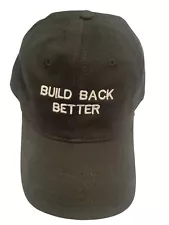 Build Back Better Hat / Cap - 2031 - Adjustable - Quality embroidered - Biden...