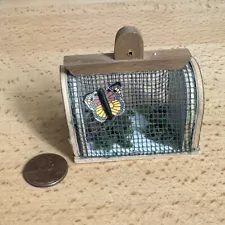 Artisan Dollhouse Miniature Bug Cage Insect House Habitat Butterfly Diorama OOAK