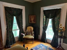 Vintage Custom Made Drapes and Bedding, Mint Condition