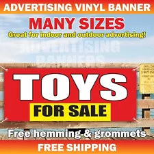 TOYS FOR SALE Advertising Banner Vinyl Mesh Sign games kids childish market shop