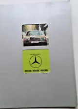 Mercedes Benz 350SE 450SE 450SEL W116 Saloon UK Sales Brochure Pack 1978 Rare