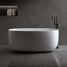 47'' Independent solid surface resin stone bathtub, a modern designed independen