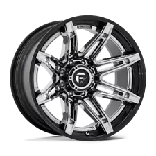 20 Inch Black Chrome Wheel Chevy GMC 2500 3500 Truck 8x180 Lug Fuel Brawl 20x10