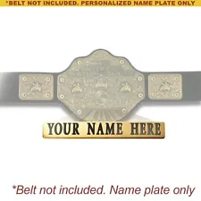 Personalized Nameplate for Kids WCW World Heavyweight Championship Replica Belt
