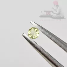 Natural Peridot 5mm Round Cut Untreated Loose Gemstone for sale 75 Pieces