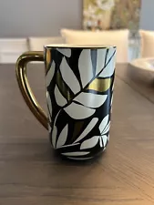 Tabitha Brown For Target 12oz Palm Mug Cup Coffee Summer 2022 Floral Black Gold