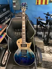 ESP LTD EC-1000 Electric Guitar, Ebony Fingerboard, Blue Natural Fade