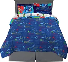 PJ Masks Full Multicolored Sheet Set For Kids Bedding Set With Comforter 7pcs