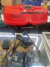 Nintendo Virtual Boy Console TESTED WORKING Great Condition missing foamlens