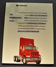 1996 International 8100 Series Truck Sales Brochure Sheet Excellent Original 96