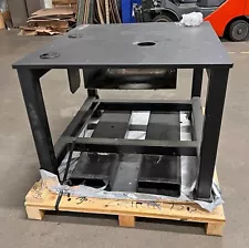 Heavy Steel ¾" Thick Top Machine Base/Welding Table 40"x 48" +Fork Pockets/Shelf