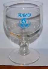 1960s PRIMO Hawaiian BEER Unique STEMMED GOBLET GLASS (EX+) Must See!!! WOW!!!