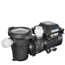 Variable Speed Pool Pump Above Ground 1HP, 115V, 5230GPH, Energy Efficient Ab...