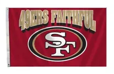 San- Francisco 49ers Faithful Flag 3x 5 Banner- Bosa Purdy Gang-Home Man-Cave