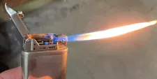 1950s BEATTIE JET LIGHTER For Pipes MADE in USA Works Great LONG FLAME