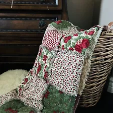 62”x52” Handmade Rag Quilt.