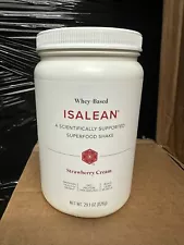 Isagenix IsaLean Protein Shake Strawberry Cream 29.1 Oz SuperFood Meal Exp 1/25