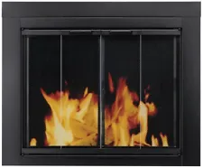 Glass Masonry Fireplace Fire Place Doors Cover Panels Pleasant Hearth AT-1001