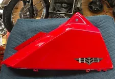 Honda 1986-2007 CN250 Helix 250 Scooter Left Side Trunk Cover Body Panel Red